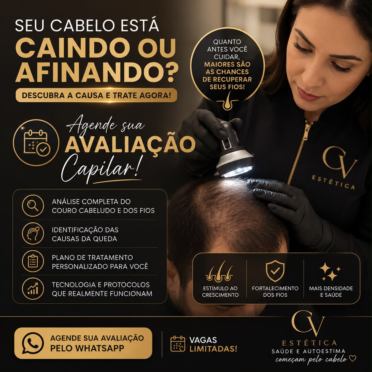 Tratamento capilar masculino
