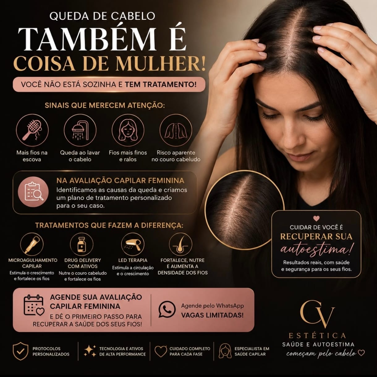 Tratamento capilar feminino